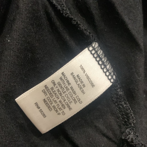 Express Fashions Spaghetti Straps Decorative Front Black Tank Top Women's XS - Picture 7 of 7